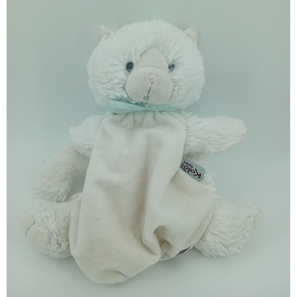 Kaloo France‎ Cat Lovey Plush Marionette Baby Security Blanket Soft